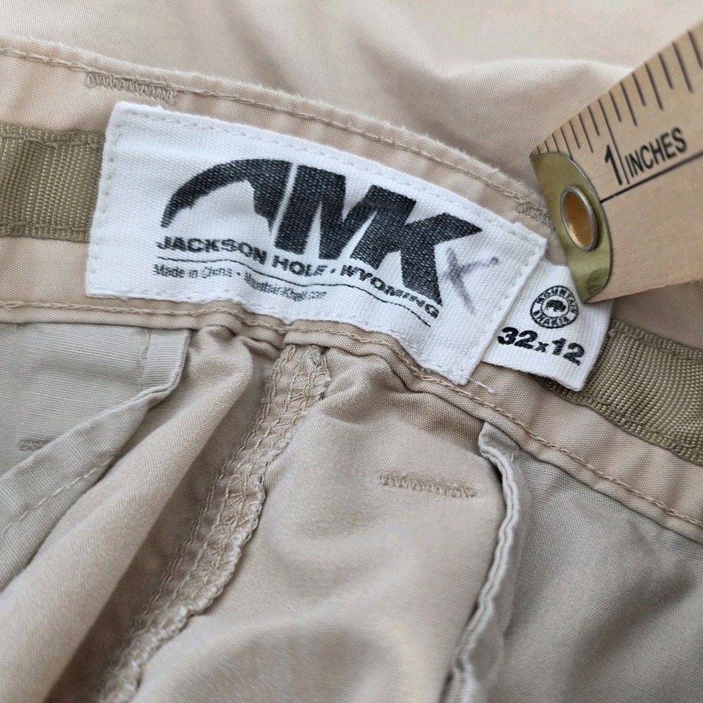 MOUNTAIN KHAKIS MENS SHORTS 32x12 Outdoors Hiking Camp Lightweight Beige Cream - Picture 4 of 6